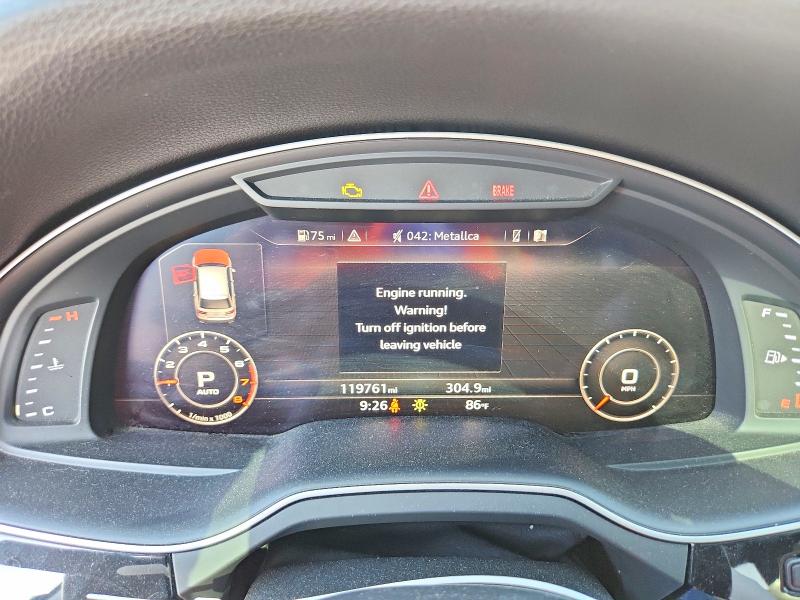 2017 Audi Q7 VIN WA1VAAF79HD022980 COPART salvage auction — MECHANICAL, Ok - Certificate Of Title, sold $8,200 on 2026-07-15 (photo 9)