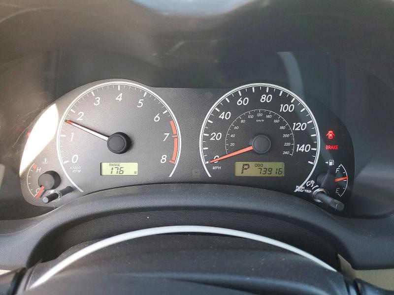 2012 Toyota Corolla VIN 5YFBU4EE2CP030278 COPART salvage auction — FRONT END, CA - SALVAGE CERTIFICATE, sold $1,100 on 2026-07-27 (photo 9)