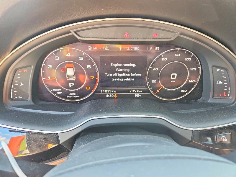 2017 Audi Q7 VIN WA1LHAF79HD043153 COPART salvage auction — FRONT END, Pa - Certificate Of Salvage, sold $8,200 on 2026-07-17 (photo 9)