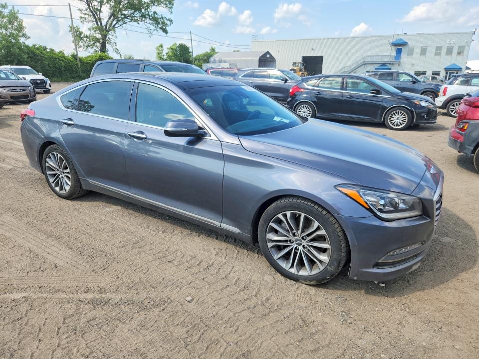 2015 Hyundai Genesis VIN KMHGN4JE0FU020697 COPART salvage auction — WATER/FLOOD, Qc - Irrecuperable, sold $1,600 on 2026-07-28 (photo 4)