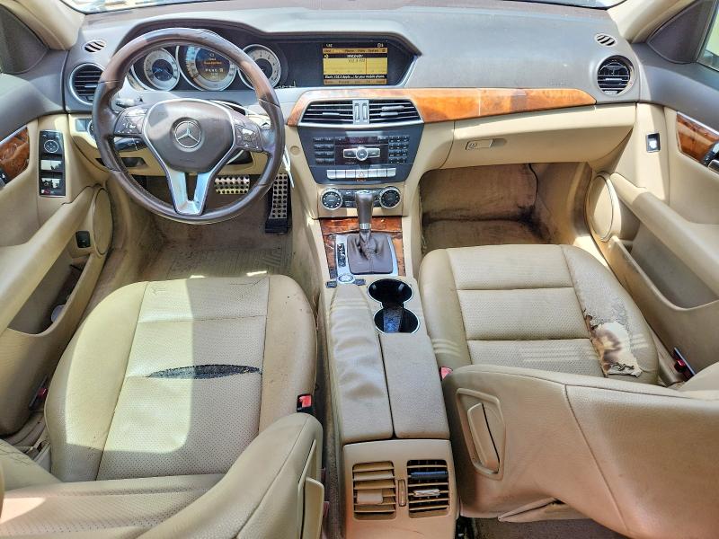 2012 Mercedes-benz C-klasse VIN WDDGF8BB6CR206102 COPART salvage auction — REAR END, Ga - Cert Of Title-Salvage, sold $650 on 2026-08-21 (photo 8)
