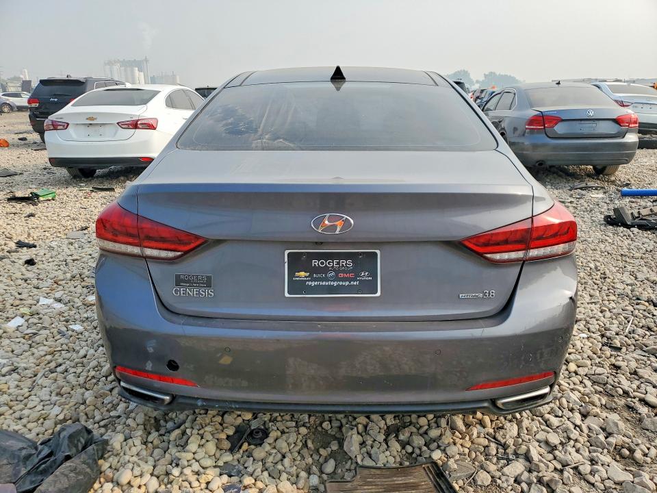 2015 Hyundai Genesis VIN KMHGN4JE2FU102995 COPART salvage auction — ALL OVER, IL - SALVAGE CERTIFICATE, sold $2,300 on 2026-07-29 (photo 6)