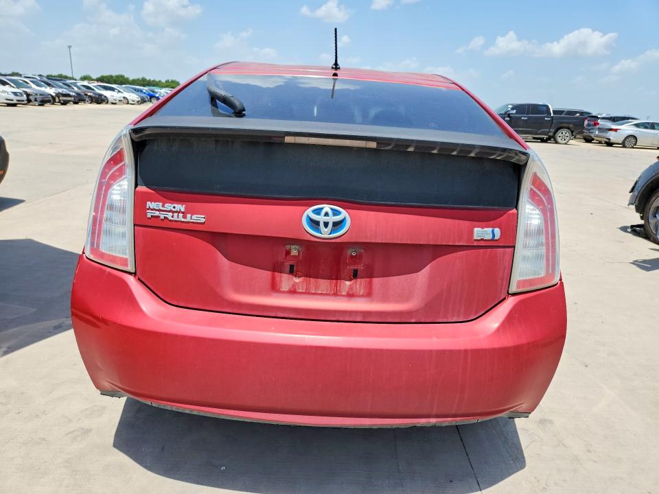 2012 Toyota Prius VIN JTDKN3DU3C1488853 COPART salvage auction — MINOR DENT/SCRATCHES, Tx - Certificate Of Title, sold $725 on 2026-07-30 (photo 6)