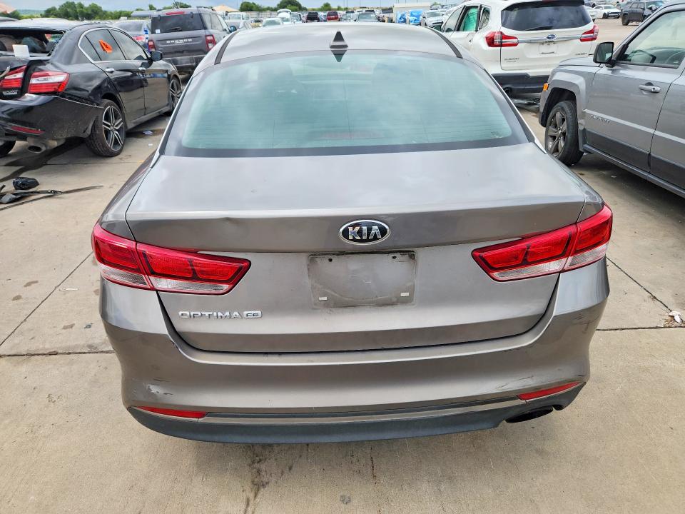 2016 Kia Optima VIN 5XXGT4L32GG009570 COPART salvage auction — FRONT END, Tx - Certificate Of Title, sold $550 on 2026-07-20 (photo 6)