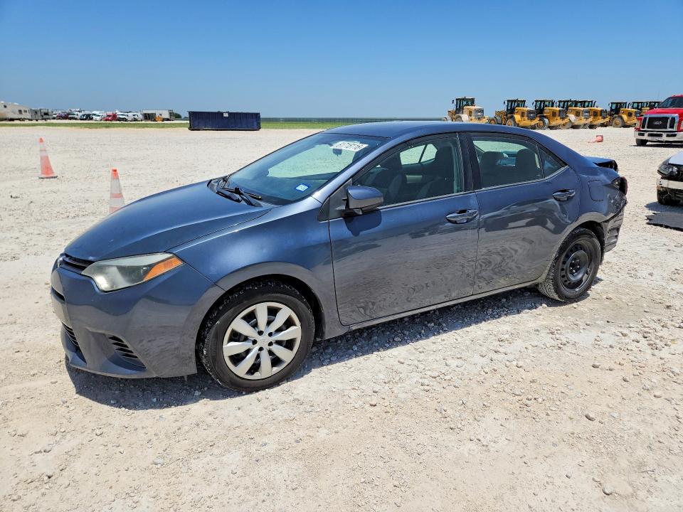 2015 Toyota Corolla VIN 5YFBURHE8FP322529 COPART salvage auction — REAR END, Tx - Salvage Vehicle Title, sold $100 on 2026-07-23 (photo 1)