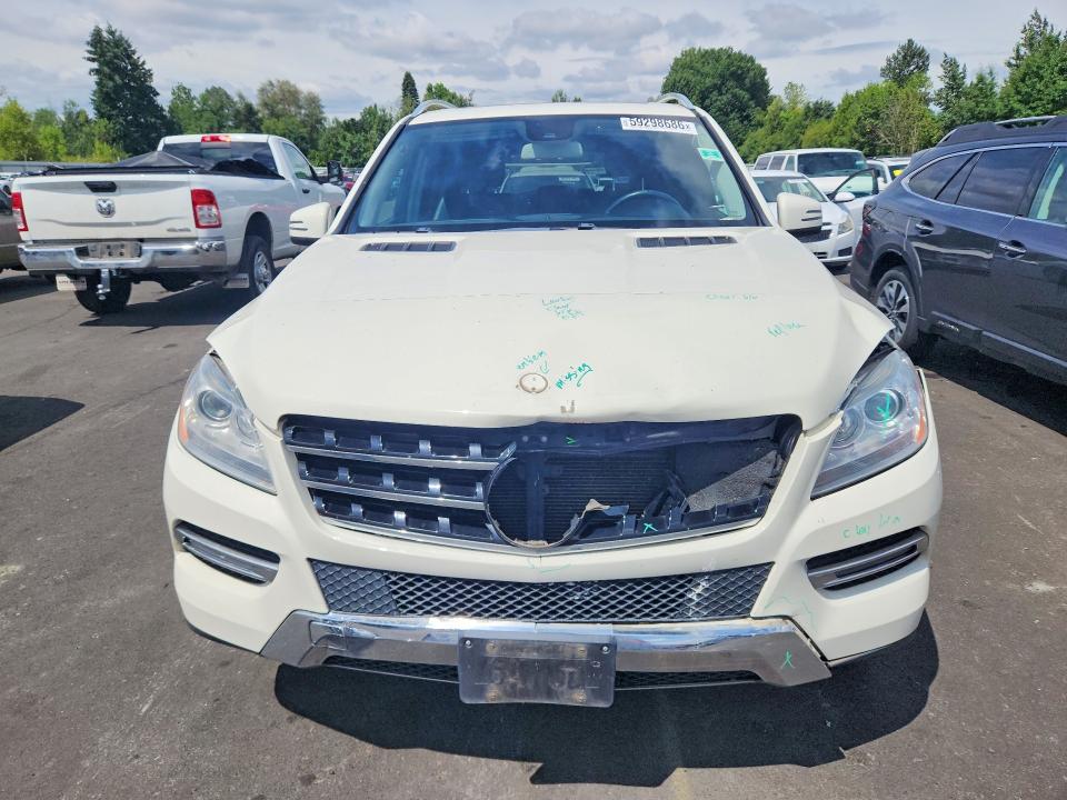 2013 Mercedes-benz M-klasse VIN 4JGDA5HB8DA255704 COPART salvage auction — FRONT END, Or - Salvage Title Certificate, sold $1,000 on 2026-08-03 (photo 5)