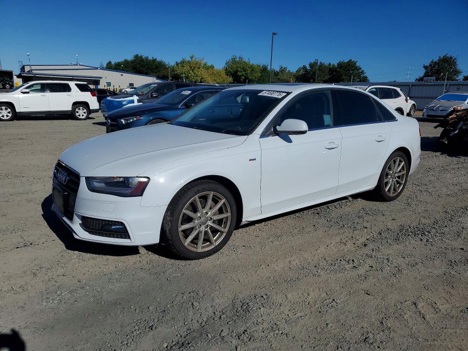 2014 Audi A4 VIN WAUFFAFL1EN017574 COPART salvage auction — FRONT END, CA - SALVAGE CERTIFICATE, sold $1,700 on 2026-07-14 (photo 1)