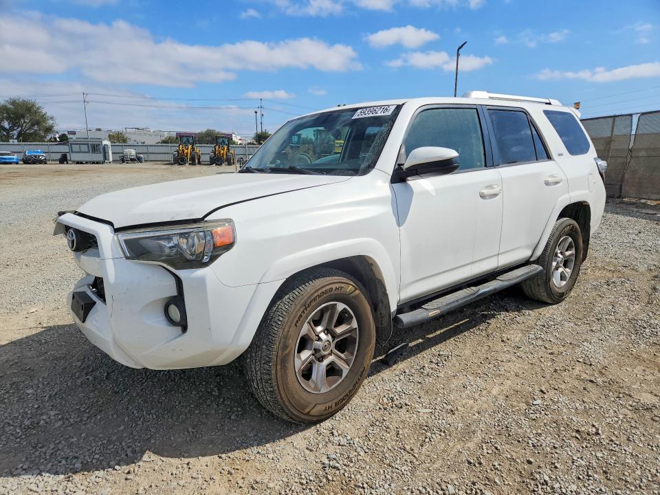 2017 Toyota 4runner VIN JTEZU5JR6H5153532 COPART salvage auction — FRONT END, Ca - Salvage Certificate, sold $7,800 on 2026-07-24 (photo 1)