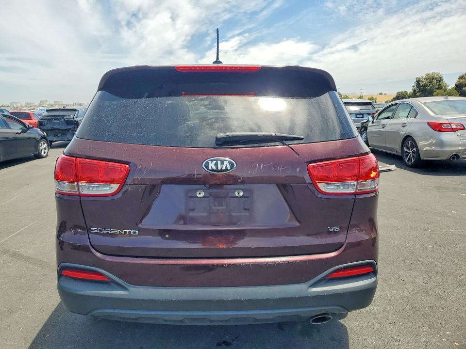 2017 Kia Sorento VIN 5XYPGDA54HG309715 COPART salvage auction — FRONT END, Ca - Salvage Certificate, sold $625 on 2026-07-27 (photo 6)