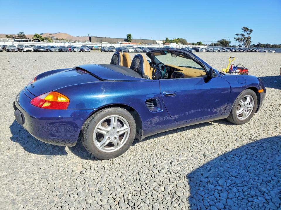 1999 Porsche Boxster VIN WP0CA298XXU621019 COPART salvage auction — MINOR DENT/SCRATCHES, CA - SALVAGE CERTIFICATE, sold $1,500 on 2026-08-10 (photo 3)