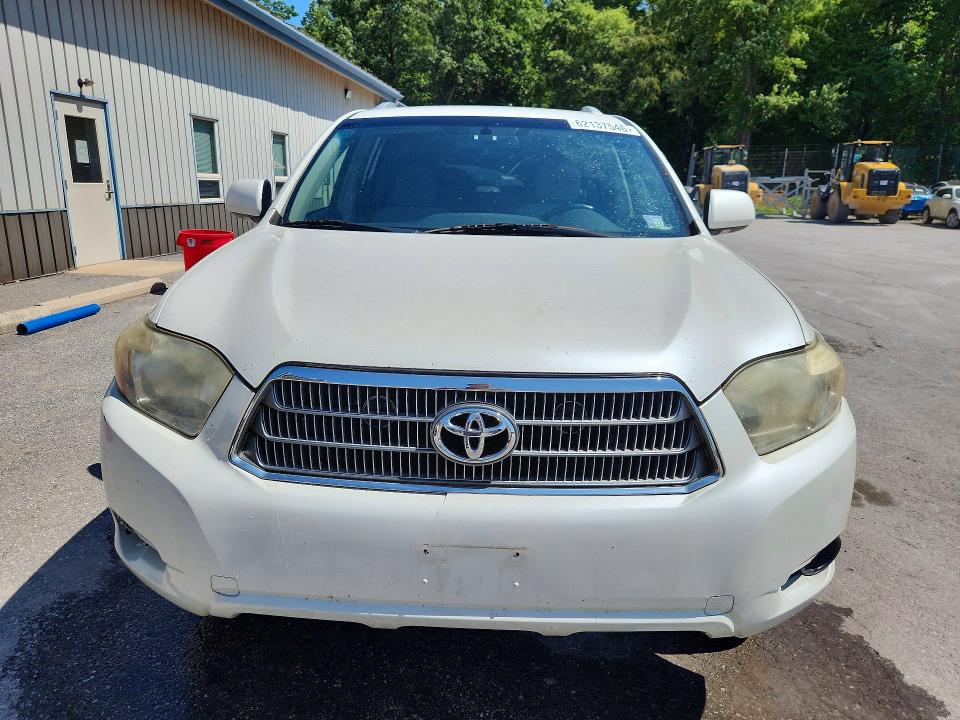 2008 Toyota Highlander hybrid VIN JTEEW41A982011089 COPART salvage auction — FRONT END, Md - Certificate Of Title (P), sold $1,500 on 2026-07-27 (photo 5)