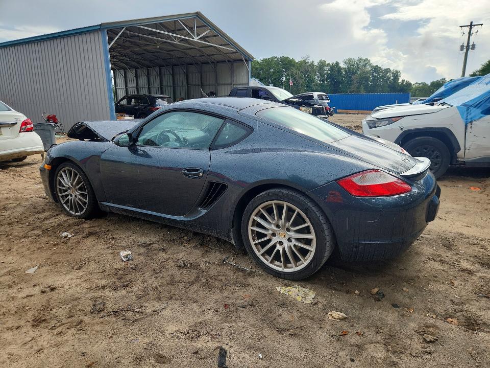 2007 Porsche Cayman VIN WP0AA29817U762858 COPART salvage auction — FRONT END, Fl - Cert Of Title Slvg Rebuildable, sold $4,300 on 2026-08-07 (photo 2)