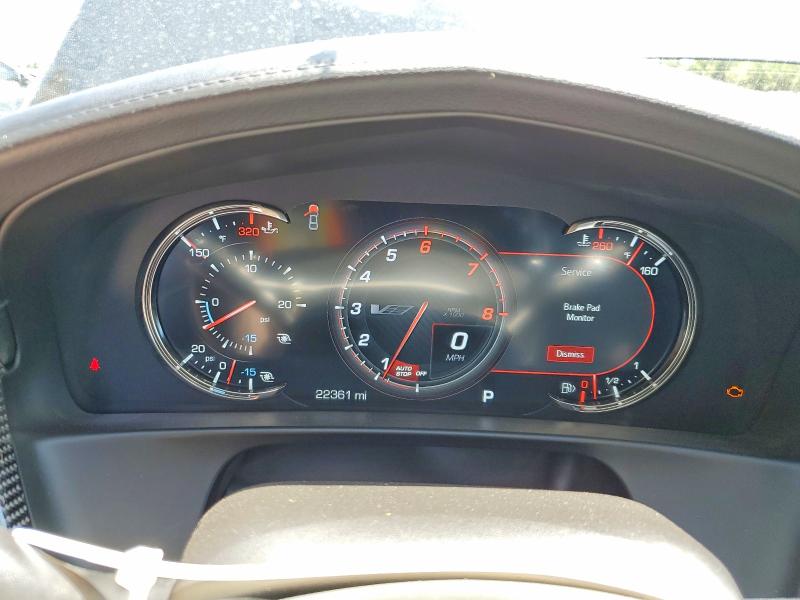 2019 Cadillac Ct6-v VIN 1G6KW5RJ1KU141092 COPART salvage auction — FRONT END, Co - Certificate Of Title, sold $34,000 on 2026-08-13 (photo 9)