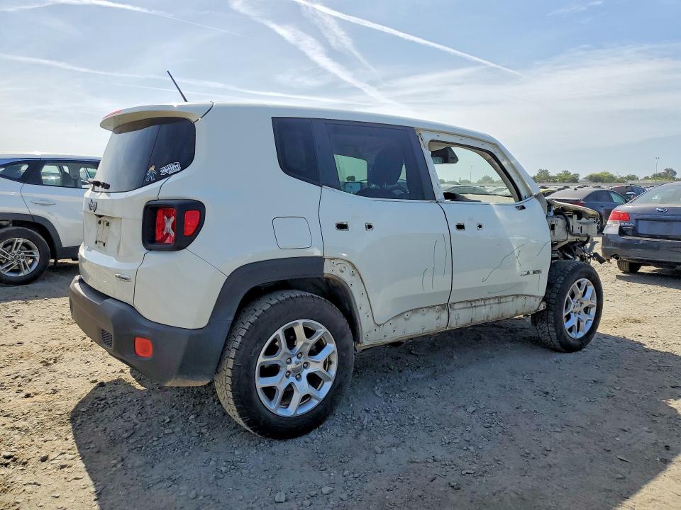 2016 Jeep Renegade VIN ZACCJBBT6GPD60715 COPART salvage auction — FRONT END, Ca - Salvage Certificate, sold $1,650 on 2026-07-09 (photo 3)