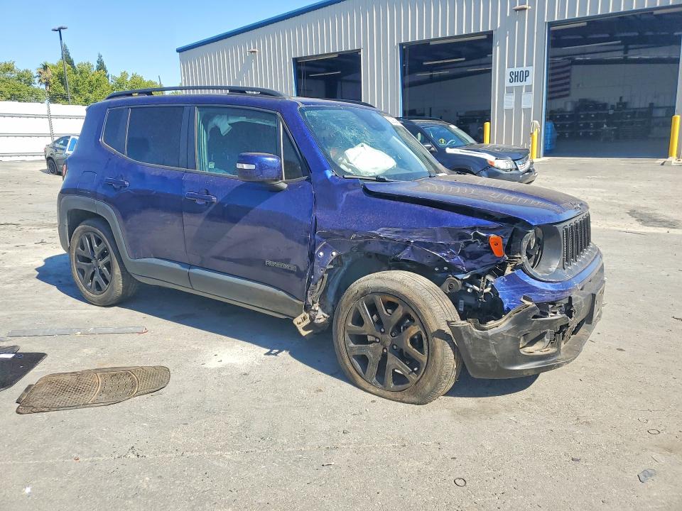 2018 Jeep Renegade VIN ZACCJABB0JPG74899 COPART salvage auction — FRONT END, Ca - Salvage Certificate, sold $850 on 2026-07-23 (photo 4)