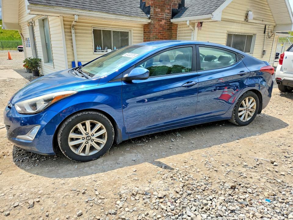 2015 Hyundai Elantra VIN KMHDH4AE2FU421694 COPART salvage auction — SIDE, OH - CERTIFICATE OF TITLE, sold $90 on 2026-07-29 (photo 1)