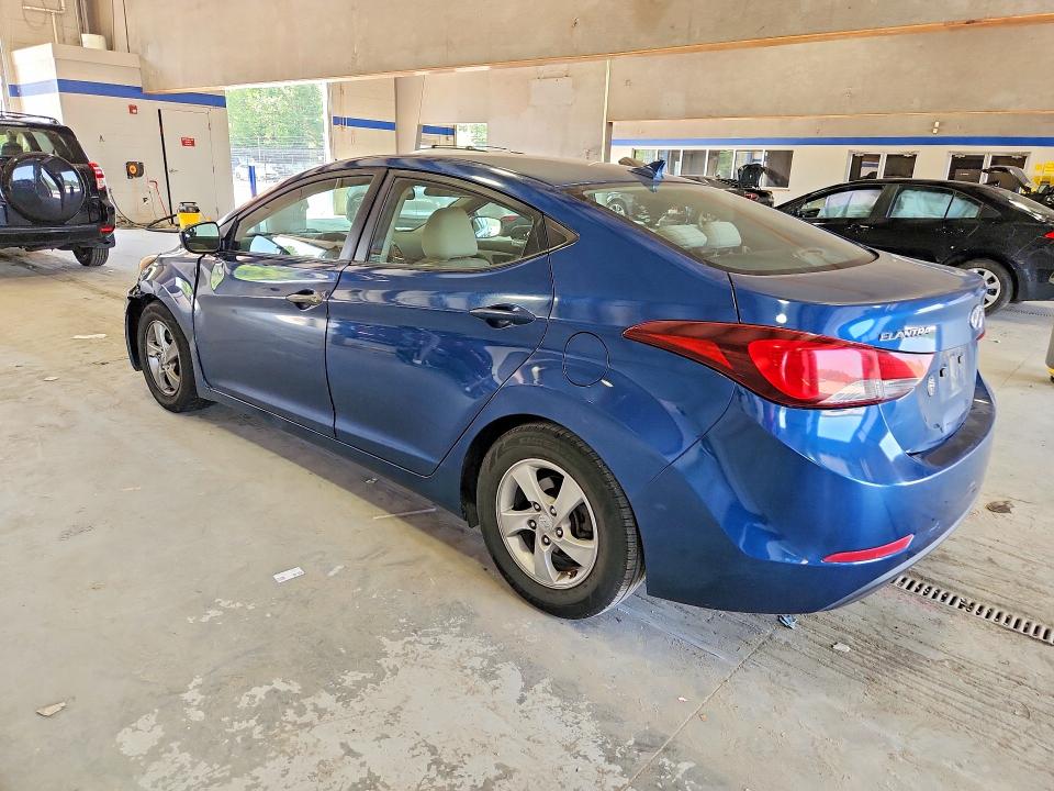 2015 Hyundai Elantra VIN KMHDH4AE7FU252482 COPART salvage auction — FRONT END, Va - Cert Of Title - Salvage, sold $700 on 2026-07-10 (photo 2)
