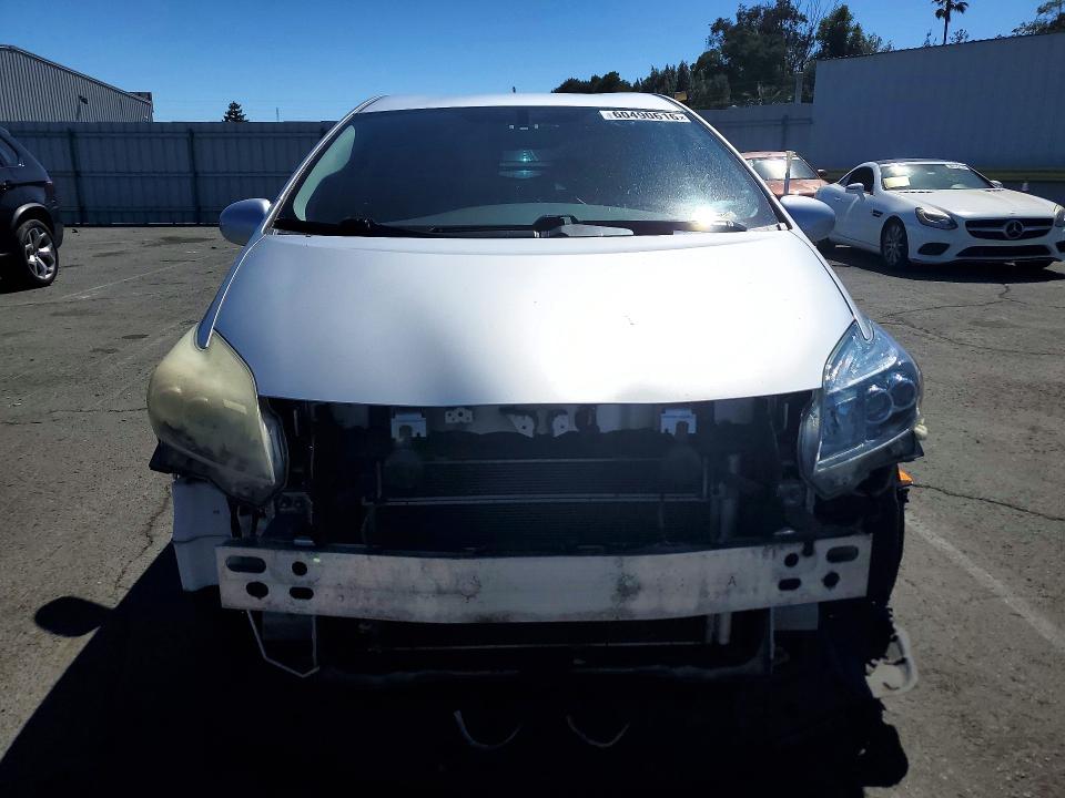2013 Toyota Prius VIN JTDKN3DUXD5702571 COPART salvage auction — FRONT END, Ca - Salvage Certificate, sold $3,350 on 2026-07-17 (photo 5)