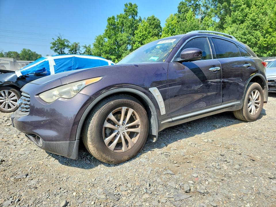 2010 Infiniti Fx VIN JN8AS1MW7AM856364 COPART salvage auction — FRONT END, Md - Cert Of Salvage > 75% Damage, sold $400 on 2026-07-17 (photo 1)