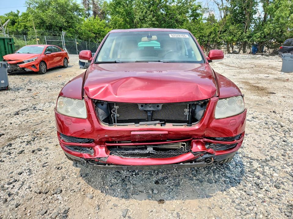 2004 Volkswagen Touareg VIN WVGBC67L04D022738 COPART salvage auction — FRONT END, Md - Cert Of Salvage < 75% Damage, sold $375 on 2026-08-13 (photo 5)
