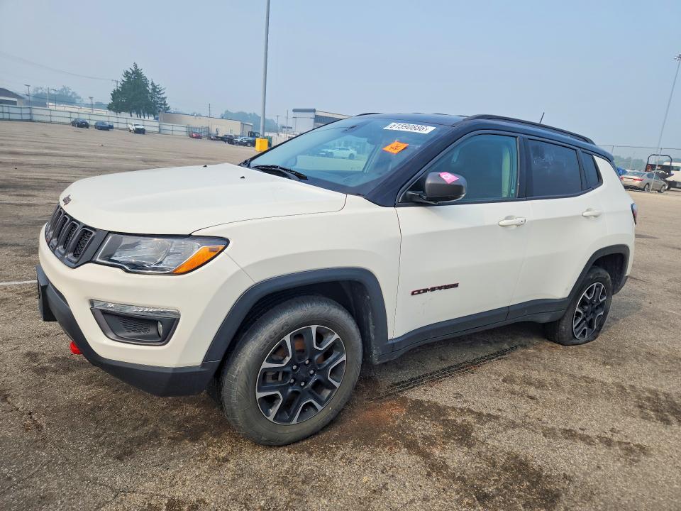 2019 Jeep Compass VIN 3C4NJDDB7KT659382 COPART salvage auction — REAR END, Oh - Certificate Of Title, sold $2,300 on 2026-07-30 (photo 1)