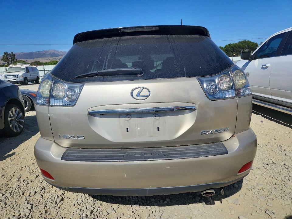 2008 Lexus Rx 350 VIN 2T2HK31U48C067133 COPART salvage auction — MECHANICAL, CA - DIS/DLR/EXP ONLY CLEAN TITLE (P), sold $1,000 on 2026-07-09 (photo 6)
