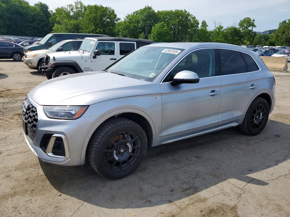 2023 Audi Q5 VIN WA1EAAFY3P2141384 COPART salvage auction — SIDE, NY - MV-907A SALVAGE CERTIFICATE, sold $8,100 on 2026-07-30 (photo 1)