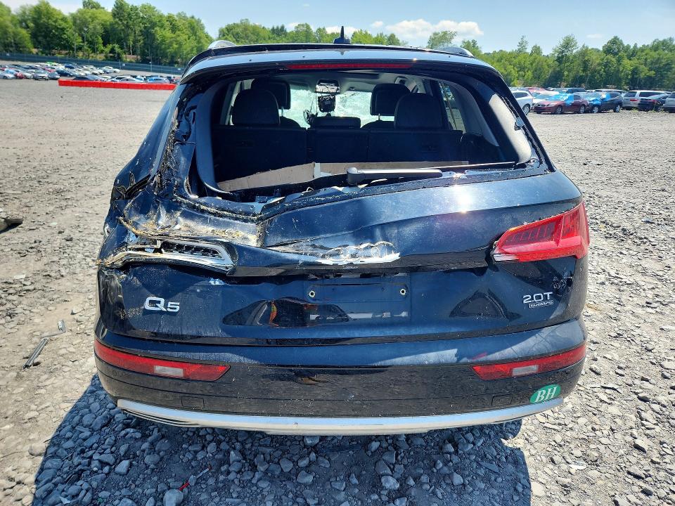 2018 Audi Q5 VIN WA1BNAFY7J2176637 COPART salvage auction — REAR END, Pa - Certificate Of Salvage, sold $4,950 on 2026-07-22 (photo 6)