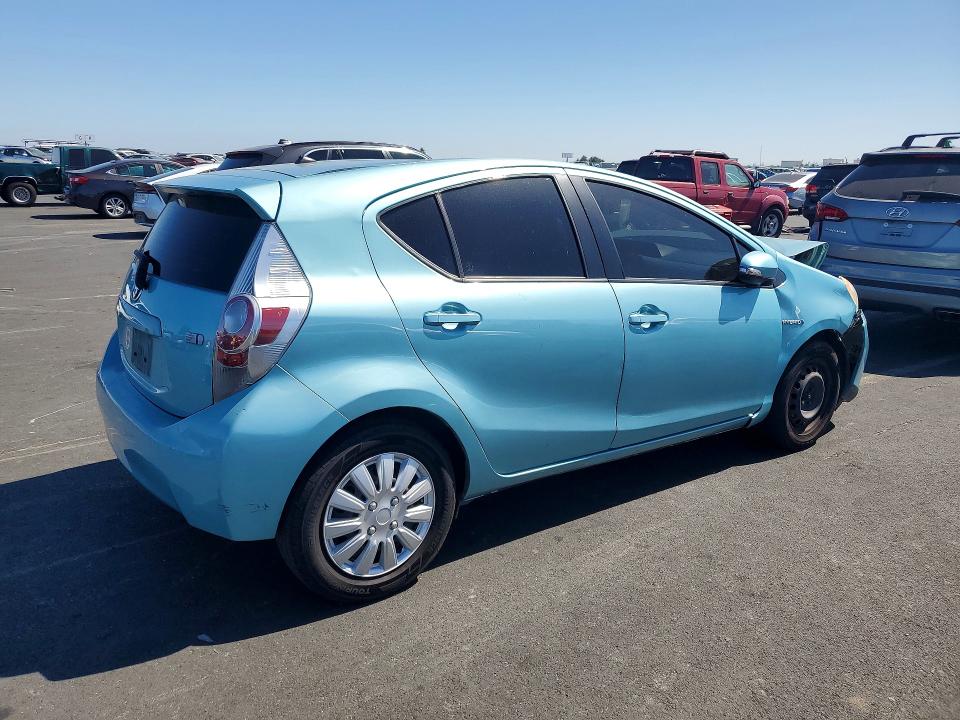 2014 Toyota Prius VIN JTDKDTB39E1084259 COPART salvage auction — FRONT END, Ca - Salvage Certificate, sold $525 on 2026-07-20 (photo 3)