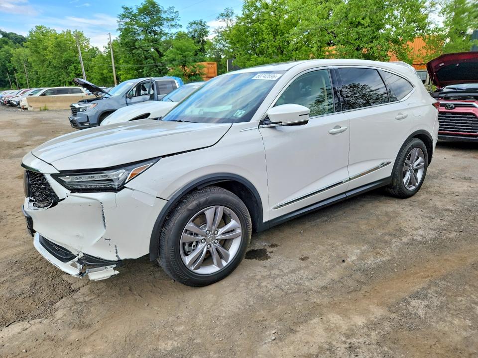 2024 Acura Mdx VIN 5J8YE1H34RL008740 COPART salvage auction — REAR END, Nj - Cert Of Title-Salvage, sold $13,800 on 2026-07-27 (photo 1)