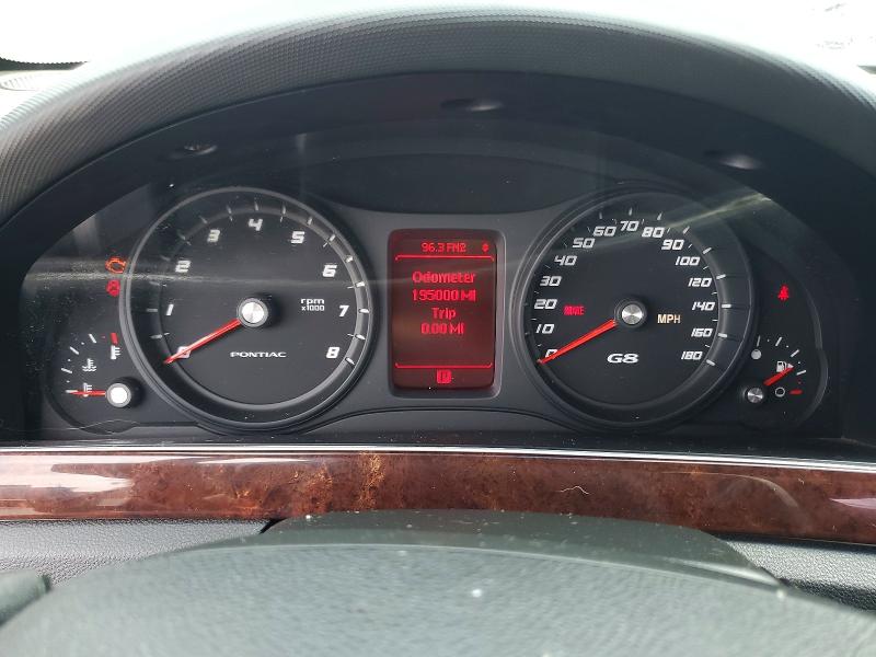 2009 Pontiac G8 VIN 6G2ER57719L169829 COPART salvage auction — MECHANICAL, TN - CERTIFICATE OF TITLE, sold $900 on 2026-07-27 (photo 9)