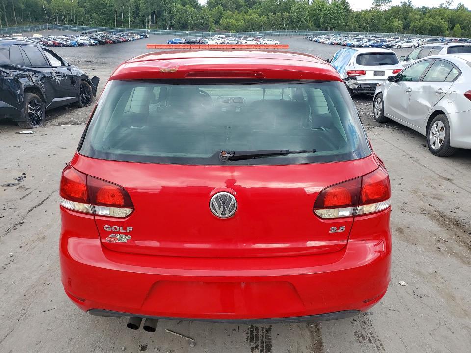 2010 Volkswagen Golf VIN WVWAB7AJ3AW121876 COPART salvage auction — FRONT END, PA - CERTIFICATE OF SALVAGE, sold $400 on 2026-08-12 (photo 6)