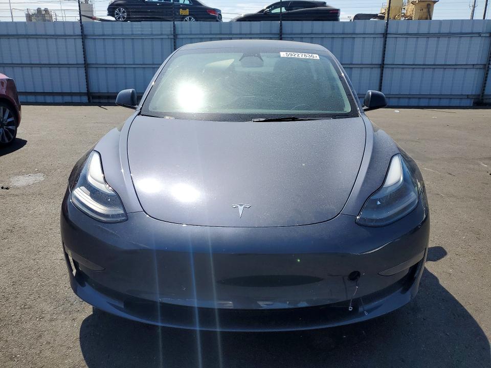 2023 Tesla Model 3 VIN 5YJ3E1EAXPF433018 COPART salvage auction — REAR END, Ca - Salvage Certificate, sold $7,100 on 2026-07-27 (photo 5)