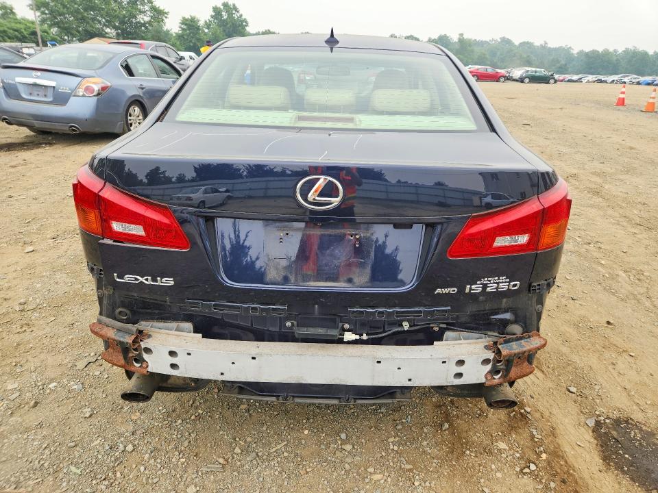 2007 Lexus Is 250 VIN JTHCK262375014160 COPART salvage auction — FRONT END, Nj - Cert Of Title-Salvage, sold $275 on 2026-07-22 (photo 6)