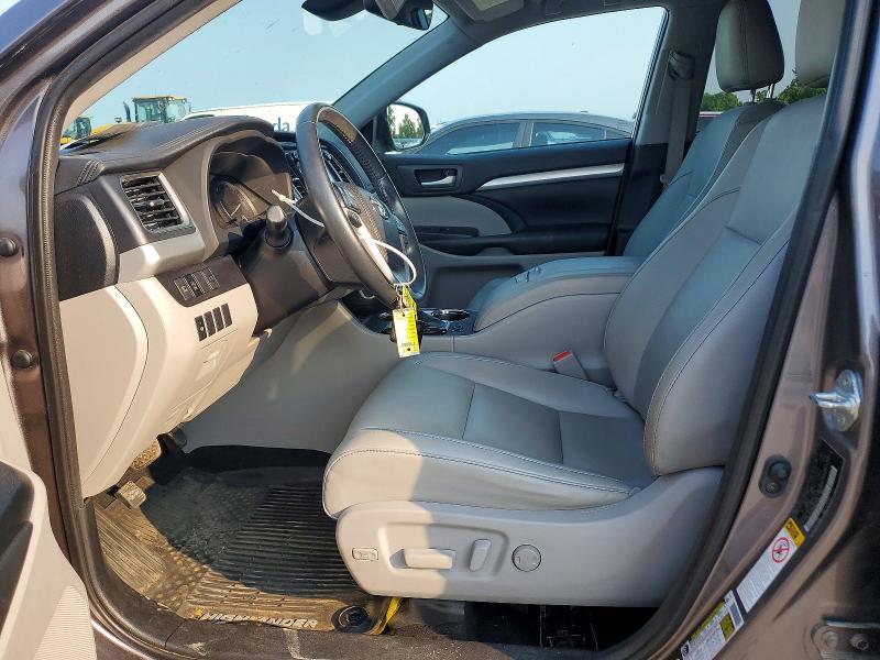 2019 Toyota Highlander VIN 5TDJZRFH9KS578819 COPART salvage auction — WATER/FLOOD, Mo - Salvage Certificate Of Title, sold $10,900 on 2026-08-21 (photo 7)