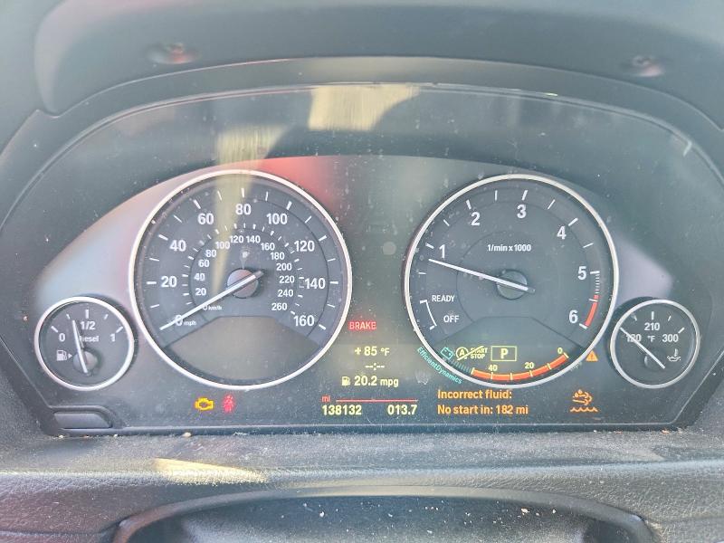 2014 BMW 3 series VIN WBA3D3C57EK155857 COPART salvage auction — REAR END, Ca - Cert Of Title-Salvaged, sold $350 on 2026-07-28 (photo 9)