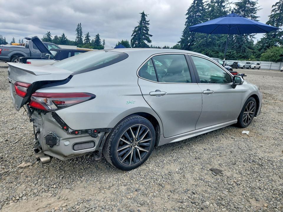 2021 Toyota Camry VIN 4T1T11BK8MU023583 COPART salvage auction — REAR END, WA - BILL OF SALE, sold $7,300 on 2026-07-28 (photo 3)