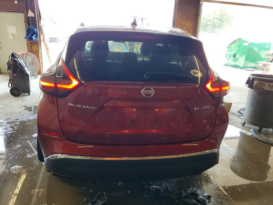 2019 Nissan Murano VIN 5N1AZ2MS5KN135770 COPART salvage auction — FRONT END, Pa - Certificate Of Salvage, sold $3,050 on 2026-07-30 (photo 6)