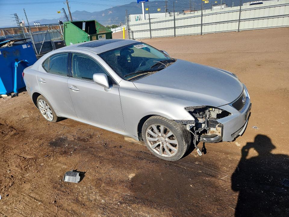 2007 Lexus Is 250 VIN JTHCK262872012471 COPART salvage auction — FRONT END, Co - Dis/Dlr/Exp Only Clean Title, sold $725 on 2026-07-08 (photo 4)