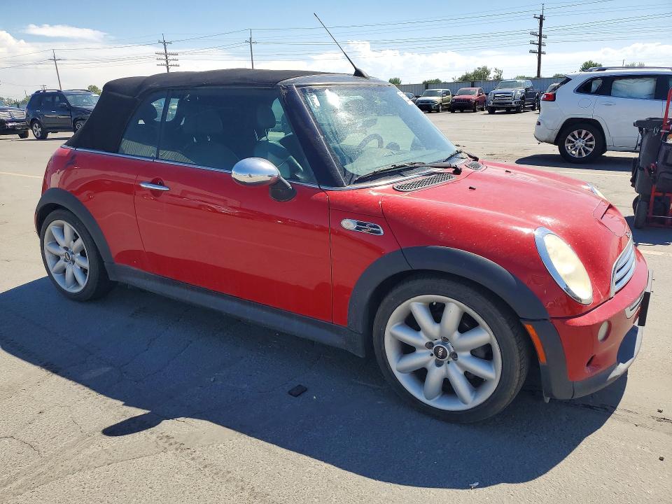 2005 Mini Cooper VIN WMWRH33555TF83745 COPART salvage auction — MINOR DENT/SCRATCHES, Id - Certificate Of Title (P), sold $325 on 2026-07-30 (photo 4)