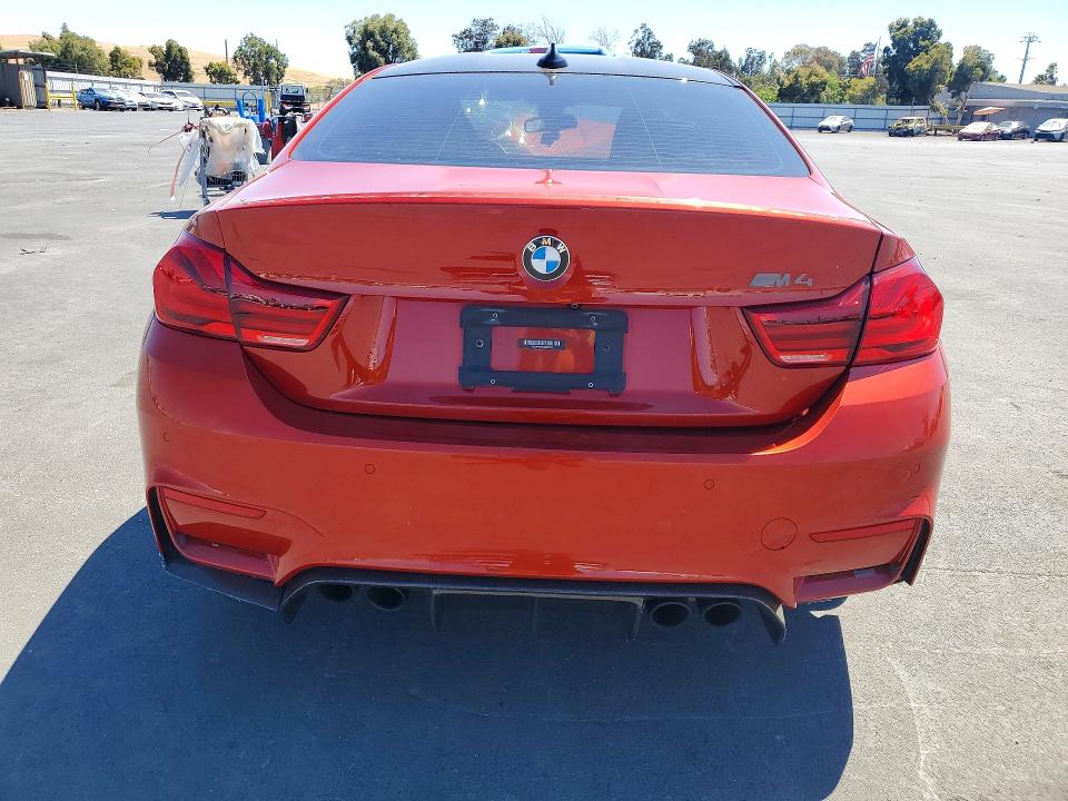2018 BMW M4 VIN WBS4Y9C53JAC86214 COPART salvage auction — FRONT END, Ca - Salvage Certificate, sold $7,100 on 2026-08-31 (photo 6)