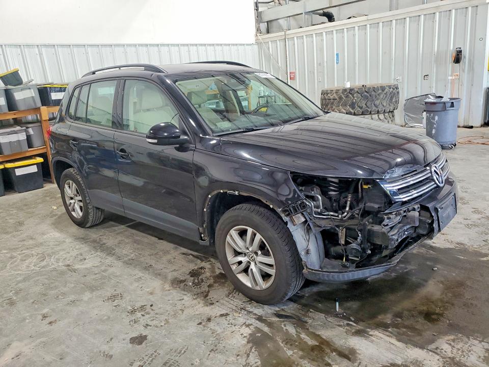 2017 Volkswagen Tiguan VIN WVGBV7AX7HK021678 COPART salvage auction — FRONT END, Ny - Mv-907A Salvage Certificate, sold $3,050 on 2026-08-12 (photo 4)
