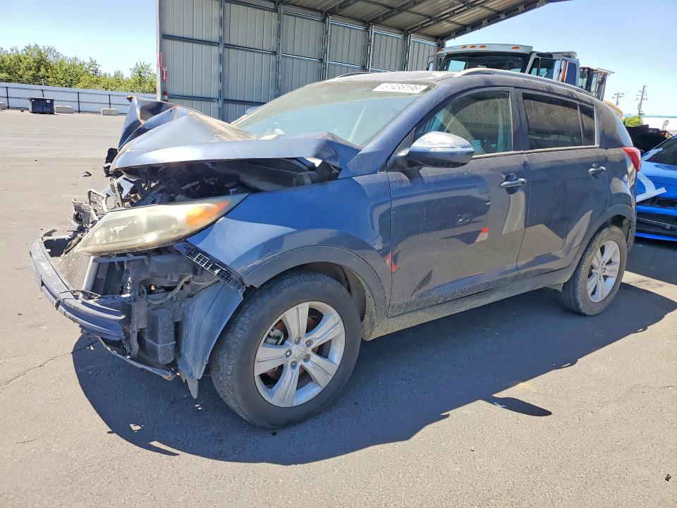 2013 Kia Sportage VIN KNDPB3A25D7413538 COPART salvage auction — FRONT END, CA - DIS/DLR/EXP APP FOR DUP CLEAN, sold $650 on 2026-07-27 (photo 1)