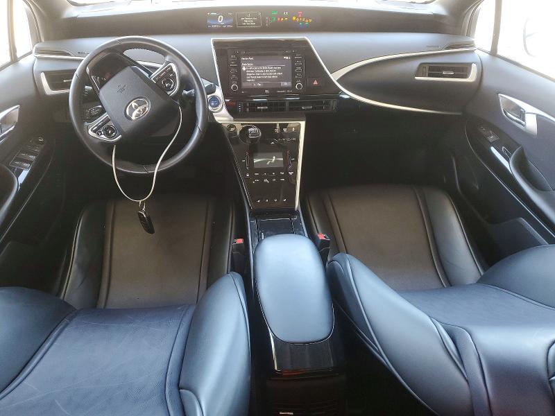 2019 Toyota Mirai VIN JTDBVRBD1KA005624 COPART salvage auction — REAR END, CA - DLR/DIS/EXP ONLY SALVAGE TITLE, sold $525 on 2026-07-30 (photo 8)