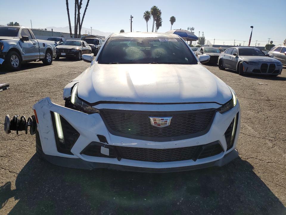 2024 Cadillac Ct5-v VIN 1G6D35R66R0810309 COPART salvage auction — FRONT END, Ca - Salvage Certificate, sold $42,500 on 2026-09-22 (photo 5)