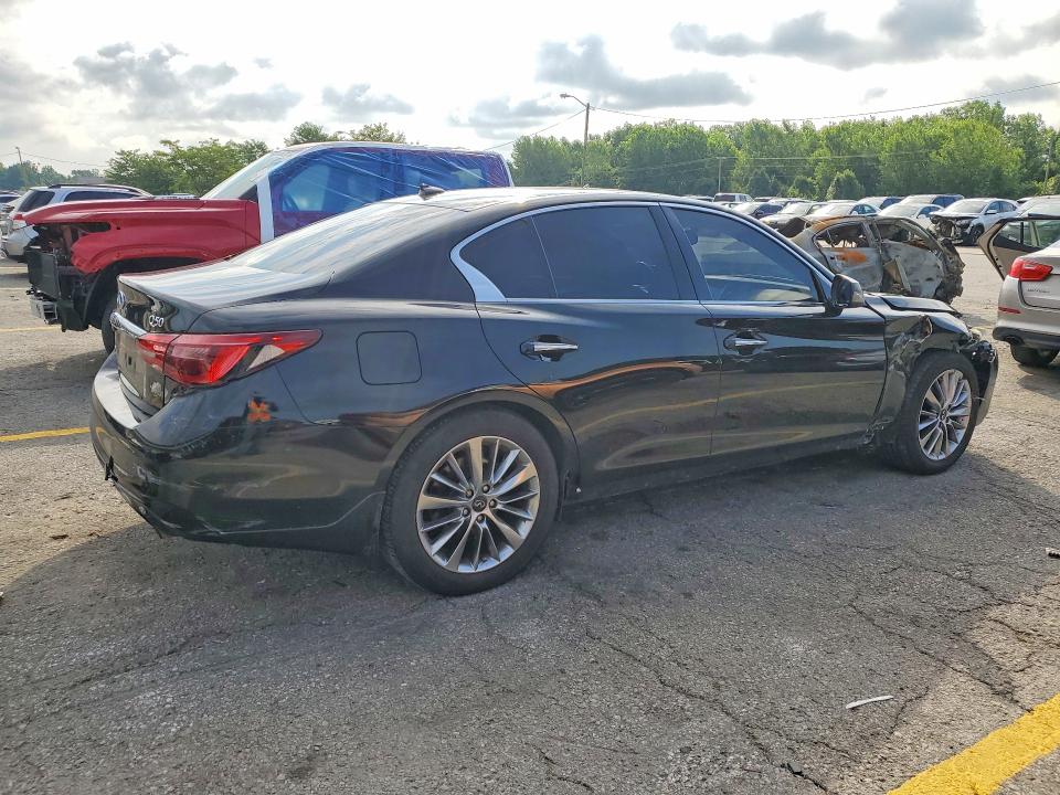 2018 Infiniti Q50 VIN JN1EV7AR3JM439316 COPART salvage auction — FRONT END, KY - CERT OF TITLE-REBUILT VEHICLE, sold $2,100 on 2026-07-13 (photo 3)