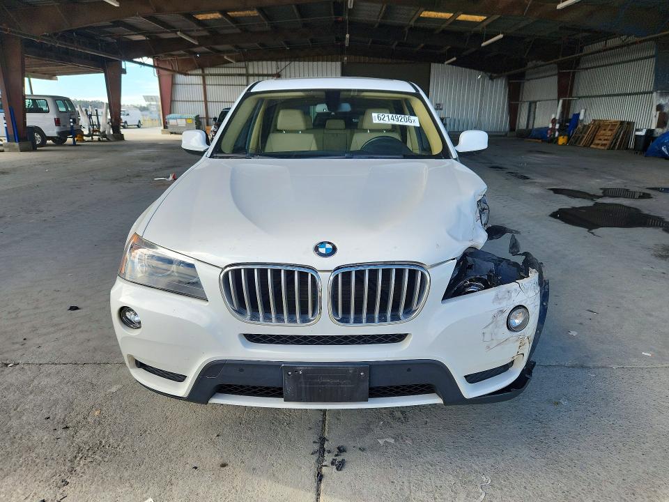 2013 BMW X3 VIN 5UXWX7C5XDL979583 COPART salvage auction — FRONT END, Ca - Salvage Certificate, sold $550 on 2026-07-30 (photo 5)
