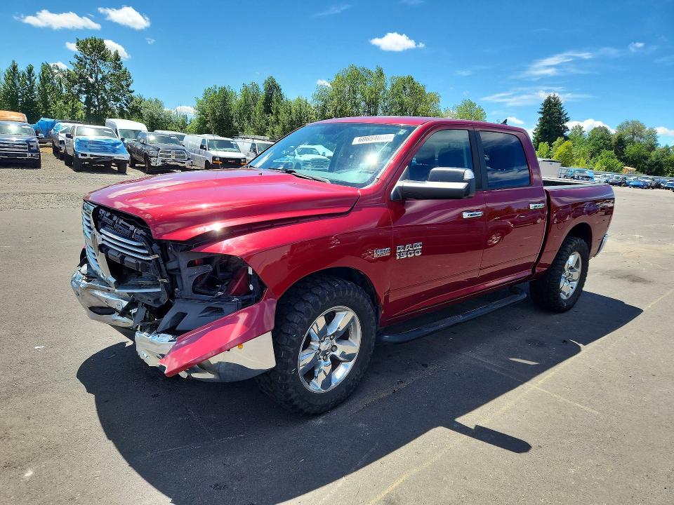 2015 Ram 1500 VIN 1C6RR7LT2FS528218 COPART salvage auction — FRONT END, Or - Lien Papers Salvage, sold $2,650 on 2026-07-22 (photo 1)