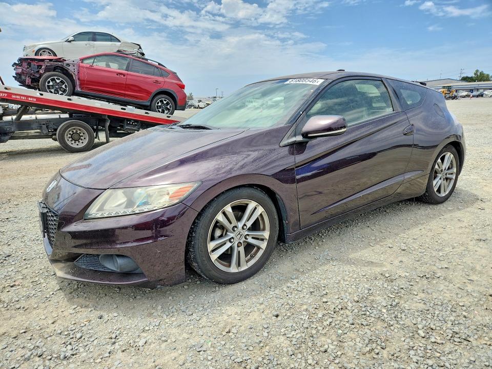 2013 Honda Cr-z VIN JHMZF1D67DS002606 COPART salvage auction — SIDE, Ca - Dis/Dlr/Exp Only Clean Title, sold $650 on 2026-07-24 (photo 1)