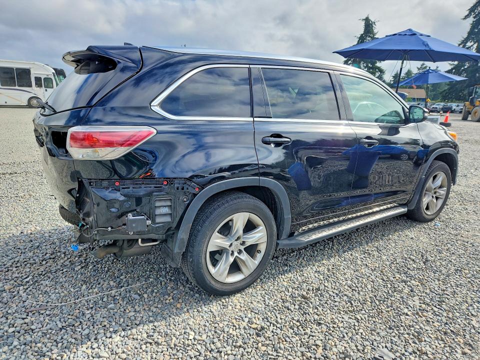 2014 Toyota VIN 5TDDKRFH3ES061778 COPART salvage auction — REAR END, Wa - Bill Of Sale, sold $7,200 on 2026-07-07 (photo 3)